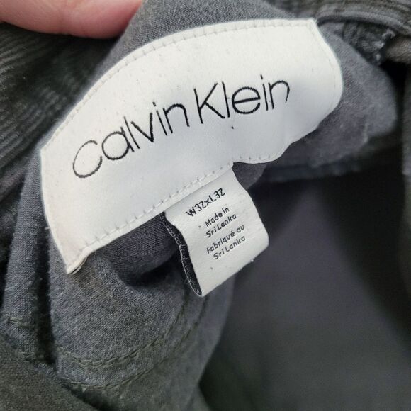 2/$20 Y2K Calvin Klein Dark Grey Dress Pants Slim Fit Size: W32 x L32 - Picture 8 of 8